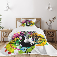 Floral Vibrant Bedspread Set
