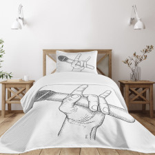 Rock High Sign Bedspread Set