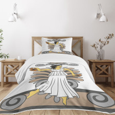 Woman with Amphora Bedspread Set