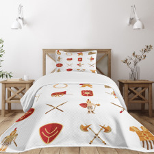 Warriors Set Bedspread Set