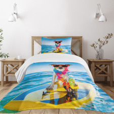 Dog in the Ocean Bedspread Set