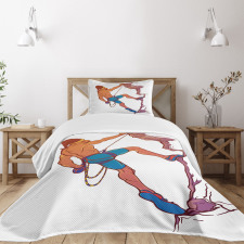 Rock Climber Cliff Sports Bedspread Set