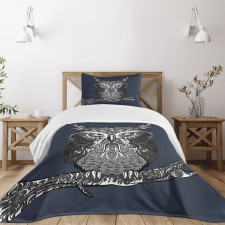 Owl Vintage Ornaments Bedspread Set