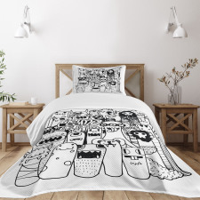 Welcoming Monster Bedspread Set