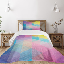 Triangles Dreamy Colors Bedspread Set