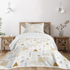 Memphis Geometric Bedspread Set