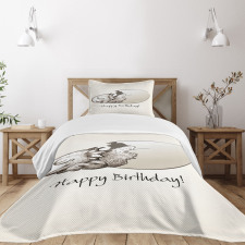 Birthday Newborn Dino Bedspread Set