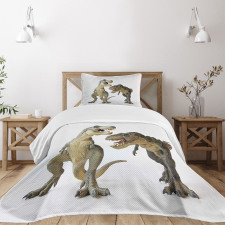 T-Rex Pair Predators Bedspread Set