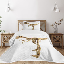 Fossil Dino Skeleton Bedspread Set