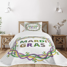 Vivid Beads Patterns Bedspread Set