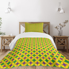 Retro Pattern Stars Bedspread Set