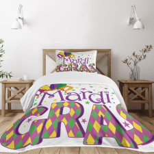 Joyful Party Theme Bedspread Set