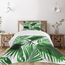 Vivid Leaves Growth Bedspread Set