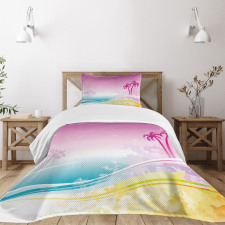 Fantasy Beach Island Coast Bedspread Set