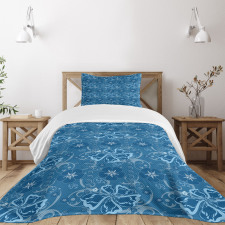 Floral Pattern Bedspread Set