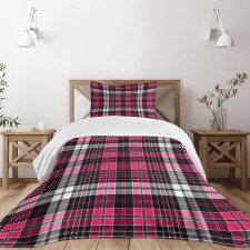 Geometric Old Tartan Bedspread Set