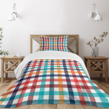 Fresh Summer Gingham Bedspread Set