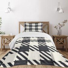 Sketchy Diagonal Stripes Bedspread Set
