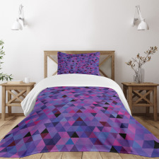 Small Triangles Mosaic Bedspread Set