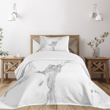 Hazy Natural Texture Bedspread Set