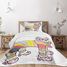 Sports Gear Hiking Fun Bedspread Set