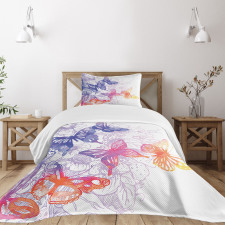 Fantasy Butterflies Bedspread Set