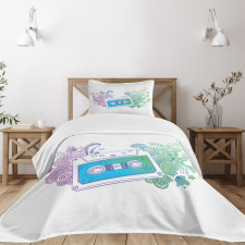 Audio Cassette Tape Bedspread Set