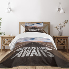 Road Trip Words Art Bedspread Set