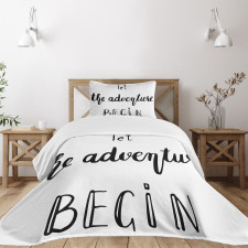 Wise Words Doodle Bedspread Set