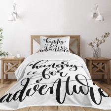 Journey Words Art Bedspread Set