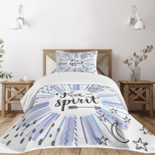Free Spirit Star Moon Bedspread Set