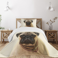 Pure Bred Dog Photograph Bedspread Set