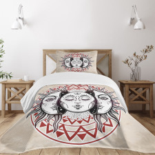 Orient Culture Elements Bedspread Set