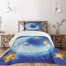 Cartoon Vibrant Star Dance Bedspread Set