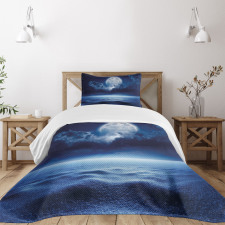 Full Moon and Calm Sea Bedspread Set