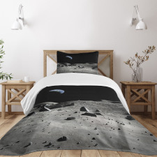 Earth Seen from the Moon Bedspread Set