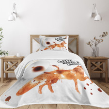 Cunning Animal Drink Bedspread Set