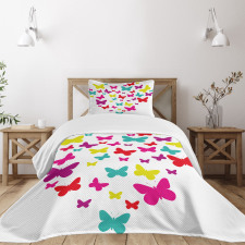 Butterfly Heart Love Bedspread Set