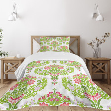 Green Foliage Eastern Bedspread Set