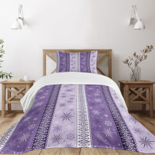 Christmas Snowflake Noel Bedspread Set