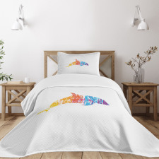 Marine Animal Design Bedspread Set