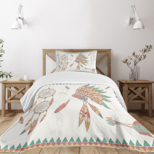 Tribal Chief Headdress Bedspread Set