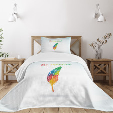 Rainbow Quill Creative Bedspread Set