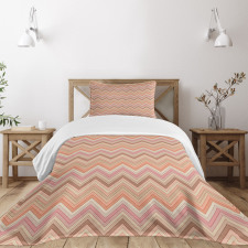 Zigzag Vintage Design Bedspread Set