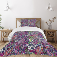 Tropical Jungle Bouquet Bedspread Set