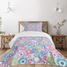 Colorful Vintage Curls Bedspread Set