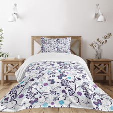 Butterflies and Swirls Bedspread Set