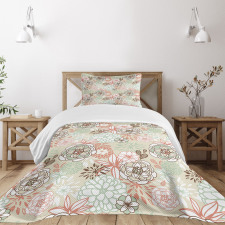Romantic Wildflowers Bedspread Set