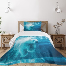 Arctic Polar Underwater Bedspread Set