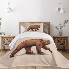 Ink Art Wildlife Beast Bedspread Set